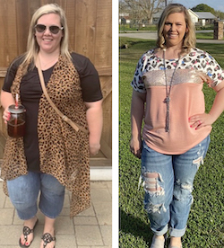 Tiffany's weight loss transformation