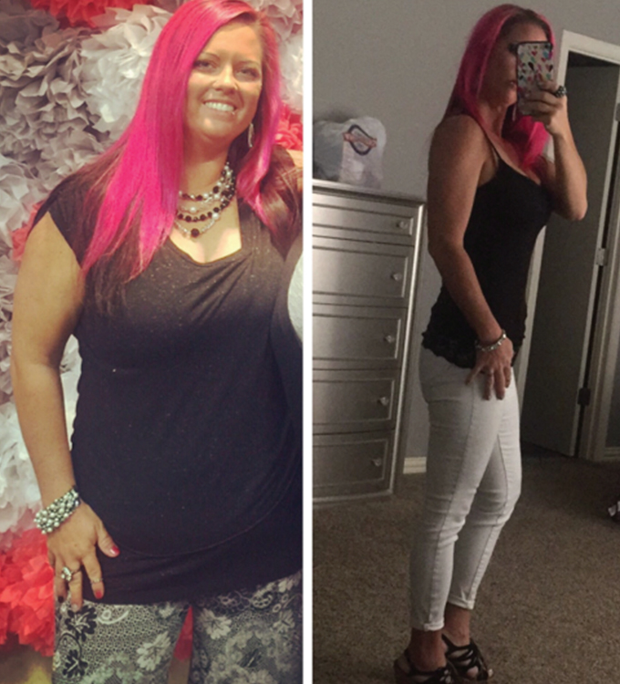 Alicia's weight loss transformation
