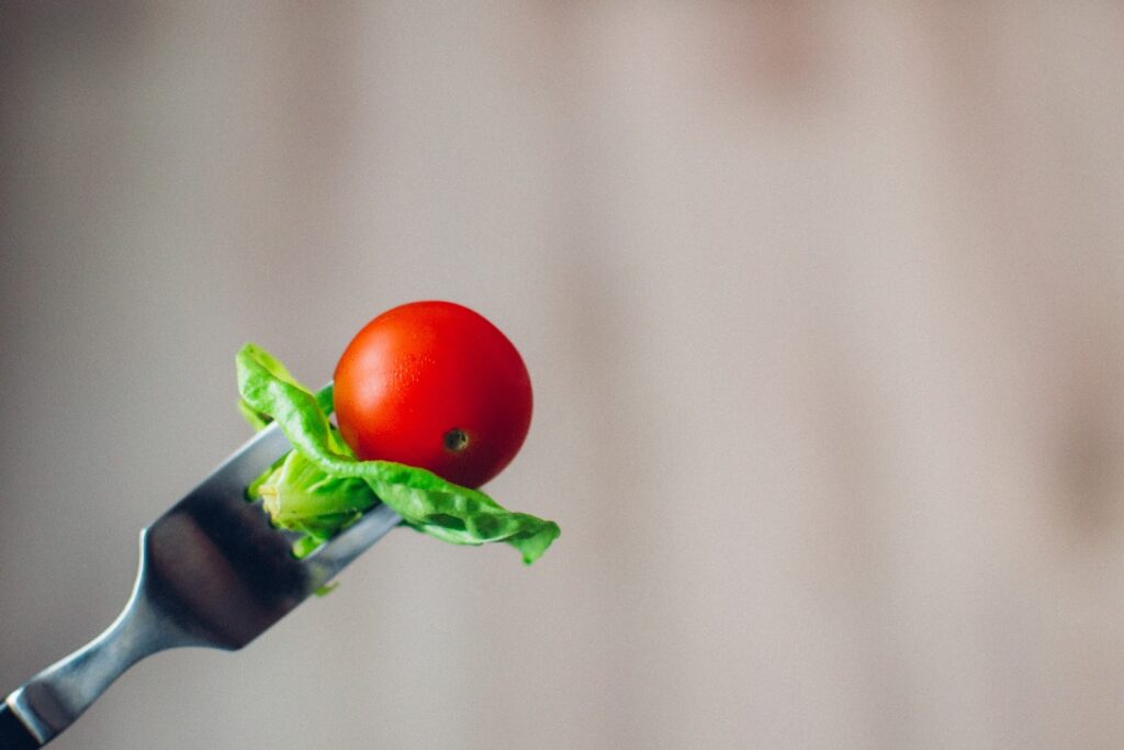 tomato and lettuce