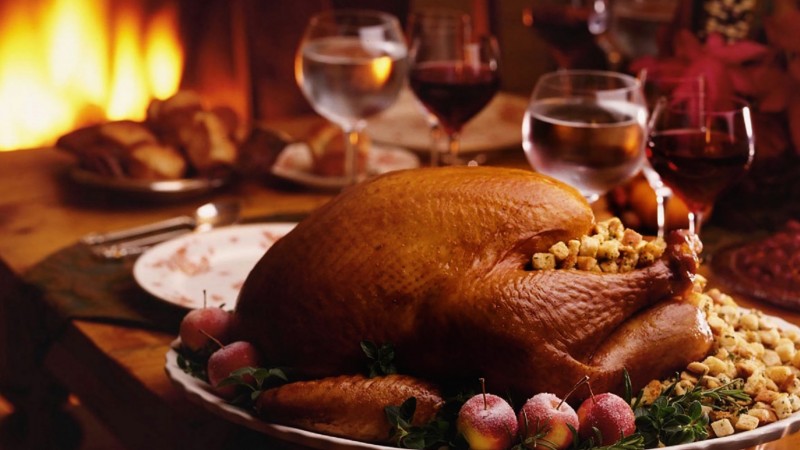 Thanksgiving turkey meal