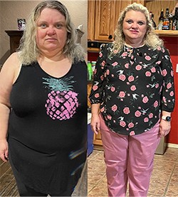 Genevieve's weight loss transformation