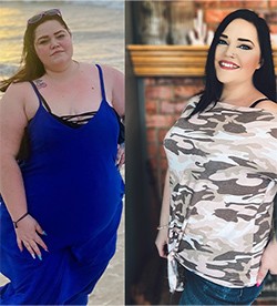 Cassie's weight loss transformation