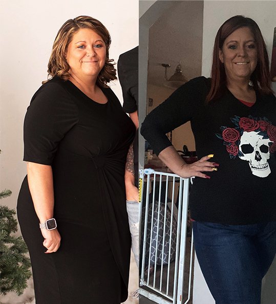 Amanda's weight loss transformation